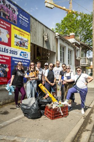 photo de ramassage de déchets
