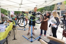 photo de l'atelier de réparation de vélos