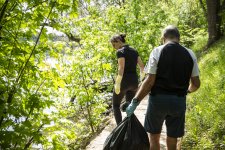photo de ramassage de déchets