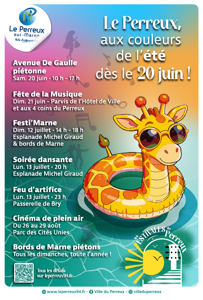 Affiche les estivales du perreux 2026