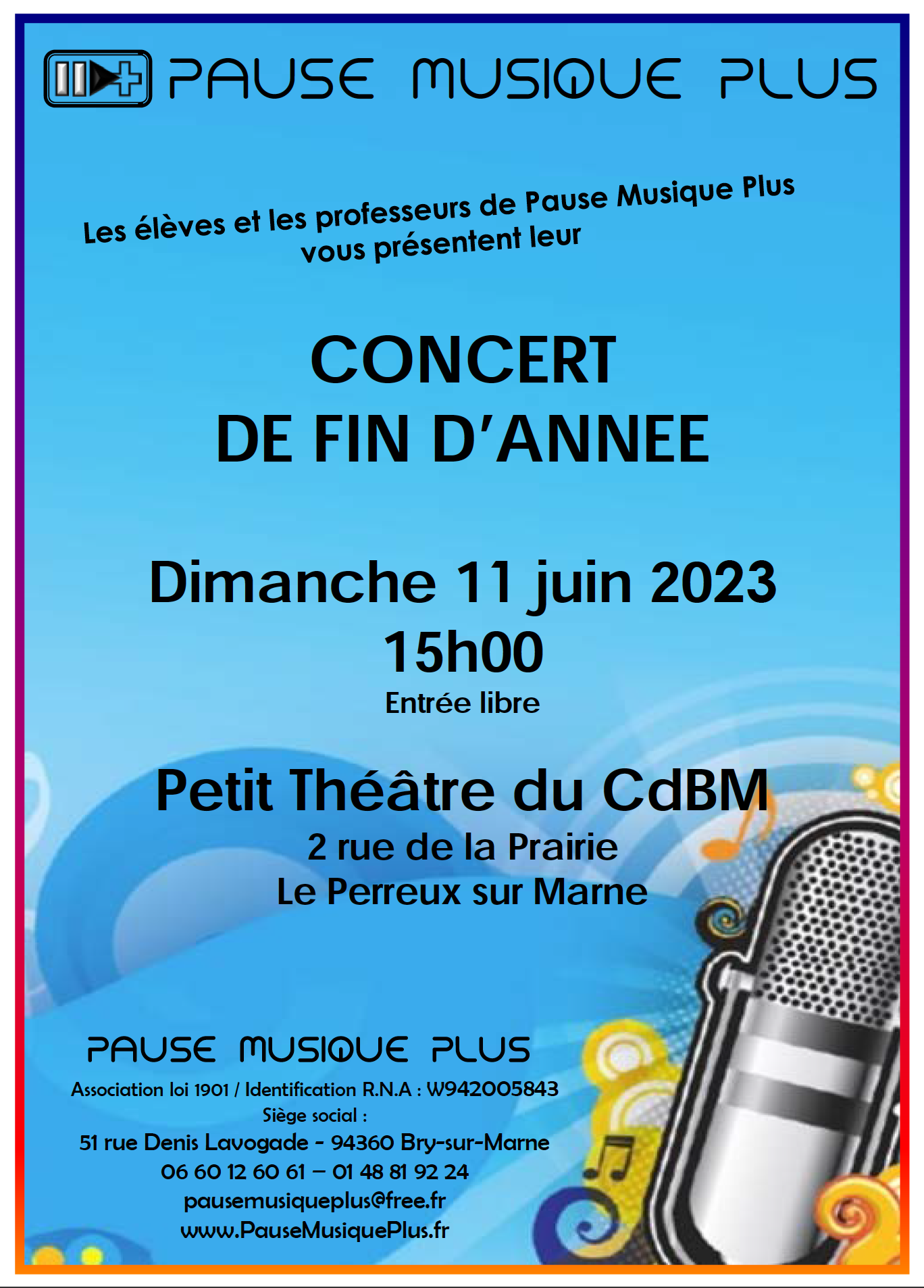 affiche du concert