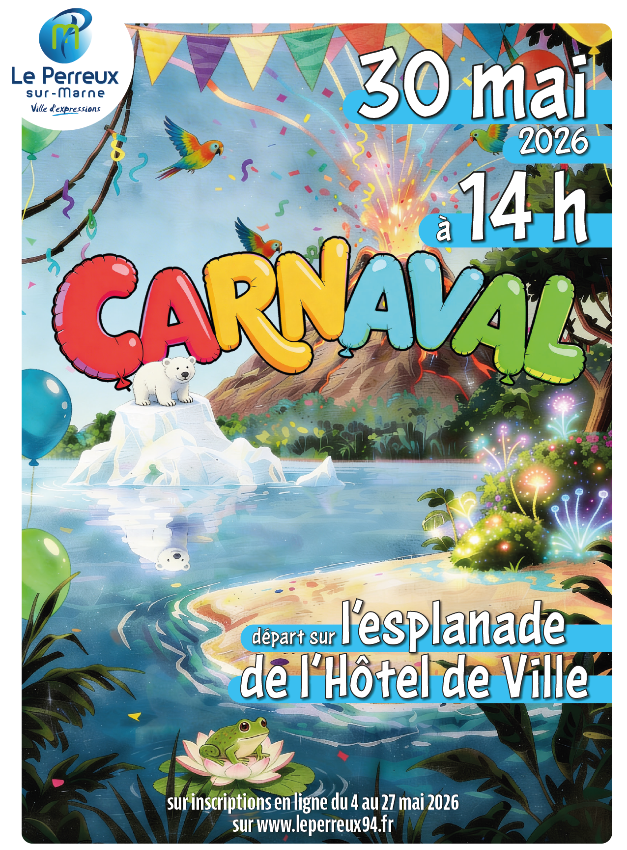 image du visuel de l'affiche du carnaval 2026