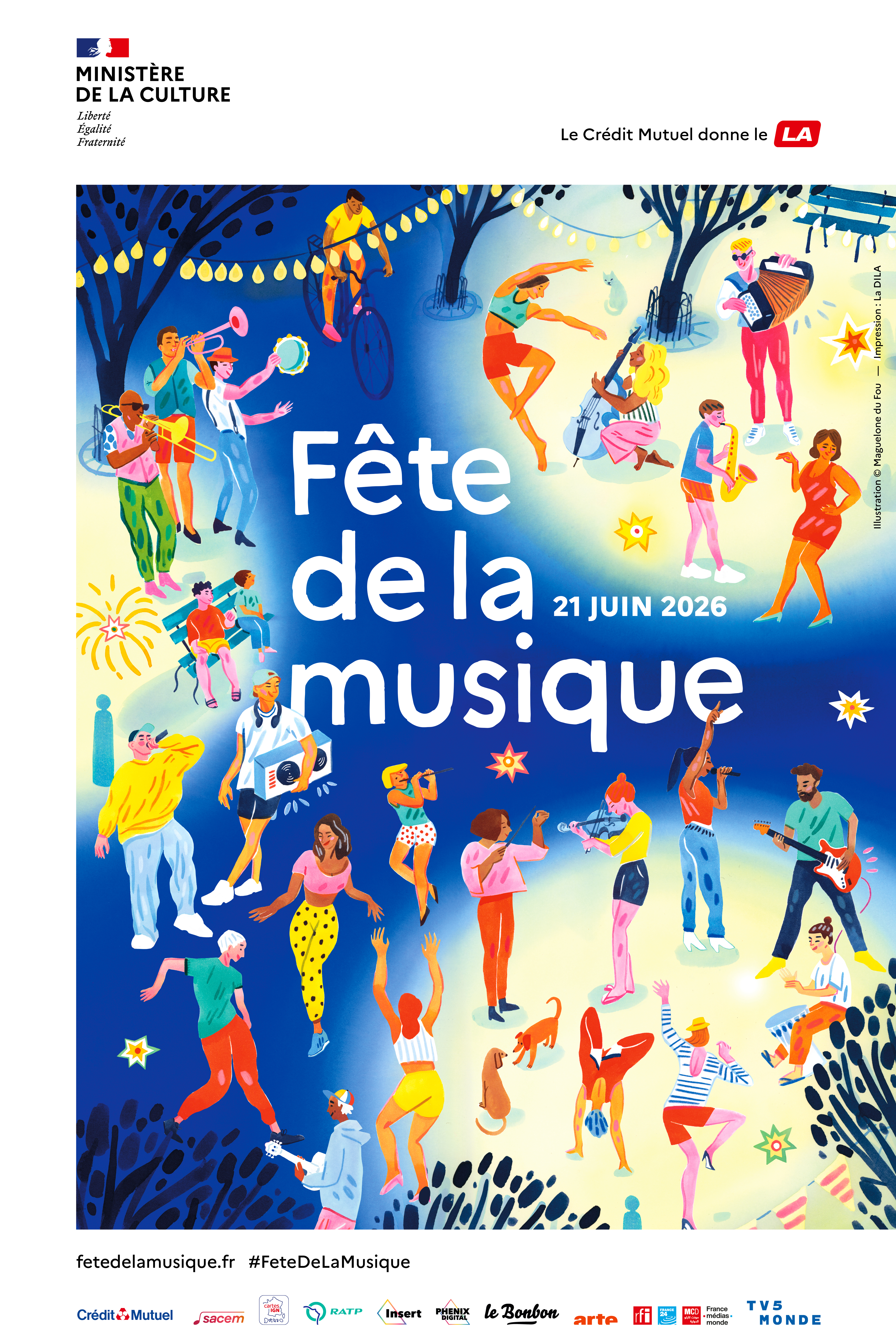 affiche nationale Fête de la musique 2026