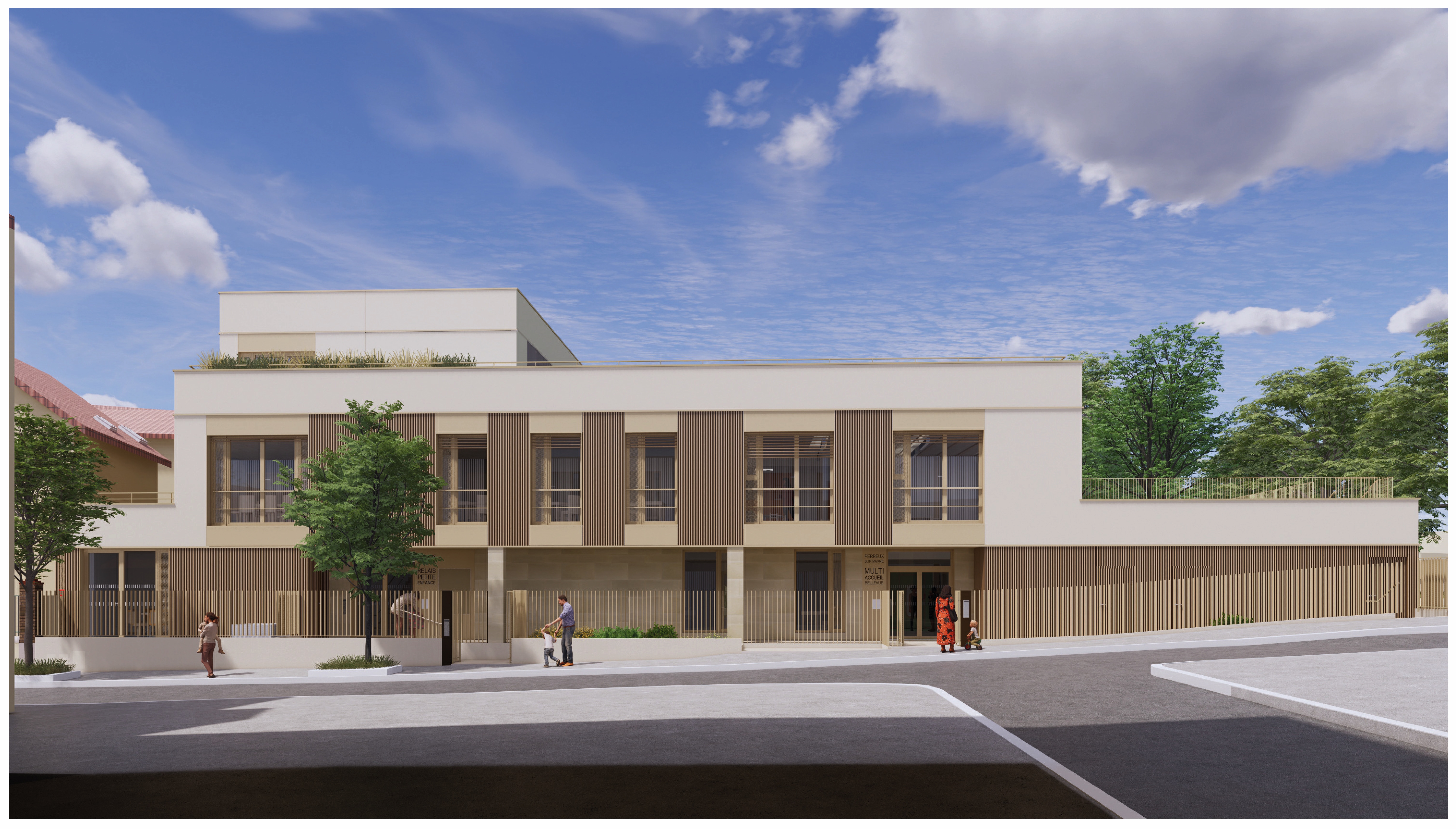 projection des locaux du RPE et de la crèche