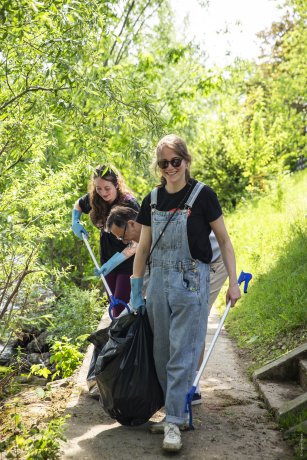 photo de ramassage de déchets