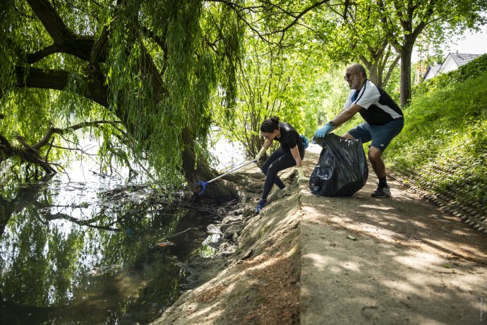 photo de ramassage de déchets