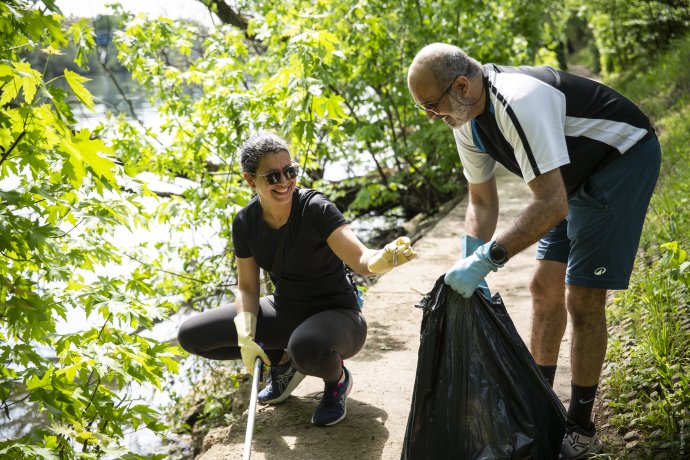 photo de ramassage de déchets