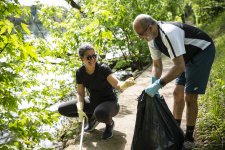 photo de ramassage de déchets