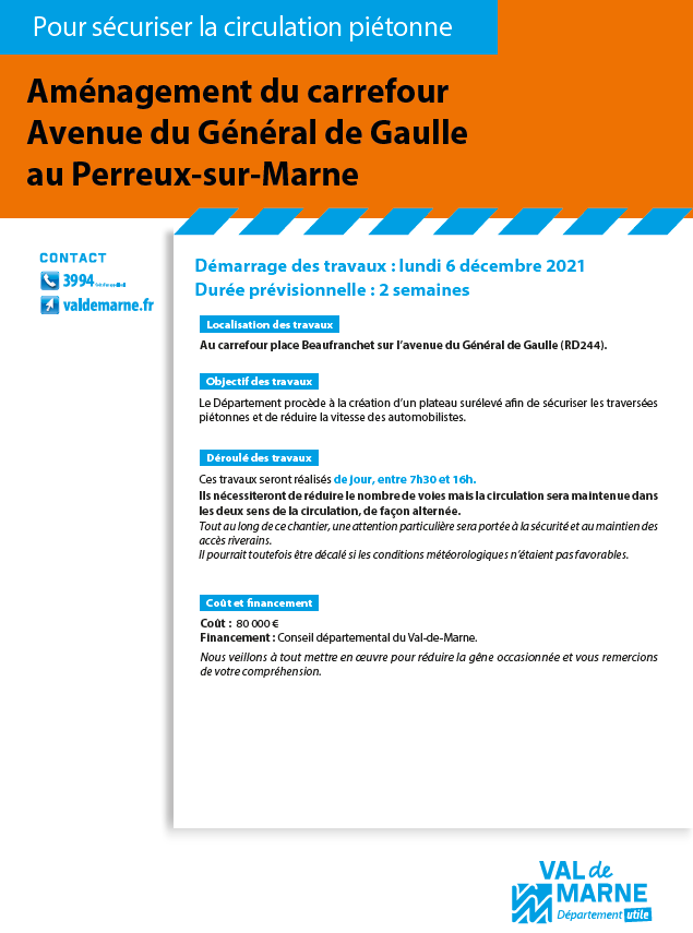 Amènagement du carrefour de l'avenue De Gaulle